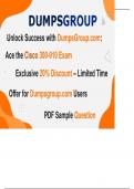 Boost Your 300-910 Exam Performance: Enjoy a 20% Discount with DumpsGroup!