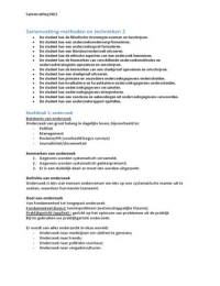 Samenvatting Methoden En Technieken 2 ME2 Methoden En Technieken