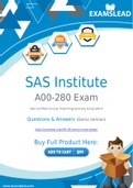 SAS Institute A00-280 Dumps - Getting Ready For The SAS Institute A00-280 Exam