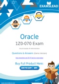 Oracle 1Z0-070 Dumps - Getting Ready For The Oracle 1Z0-070 Exam