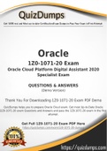 1Z0-1071-20 Dumps - Way To Success In Real Oracle 1Z0-1071-20 Exam