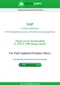 C_TS413_1909 Dumps - Pass with Latest SAP C_TS413_1909 Exam Dumps