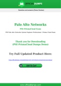 PSE-PrismaCloud Dumps - Pass with Latest Palo Alto Networks PSE-PrismaCloud Exam Dumps