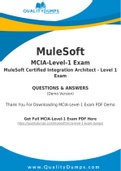 MuleSoft MCIA-Level-1 Dumps - Prepare Yourself For MCIA-Level-1 Exam