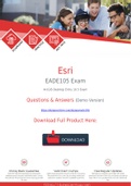 New [2021 New] Esri EADE105 Exam Dumps