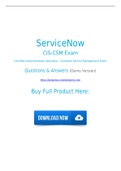 ServiceNow CIS-CSM Dumps 100% Official (2021) CIS-CSM Exam Questions