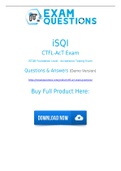 CTFL-AcT Dumps PDF [2021] 100% Accurate iSQI CTFL-AcT Exam Questions