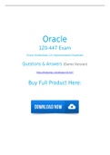 Oracle 1Z0-447 Dumps Questions and Answers to Clear 1Z0-447 Exam in First Try