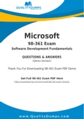 Microsoft 98-361 Dumps - Prepare Yourself For 98-361 Exam