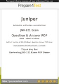 Juniper Automation and DevOps Certification - Prepare4test provides JN0-221 Dumps