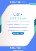 Citrix 1Y0-311 Dumps - The Best Way To Succeed in Your 1Y0-311 Exam