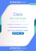 Cisco 500-240 Dumps - The Best Way To Succeed in Your 500-240 Exam
