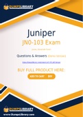 Juniper JN0-103 Dumps - You Can Pass The JN0-103 Exam On The First Try