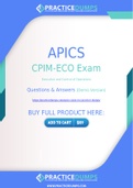 APICS CPIM-ECO Dumps - The Best Way To Succeed in Your CPIM-ECO Exam