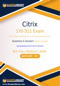 Citrix 1Y0-311 Dumps - You Can Pass The 1Y0-311 Exam On The First Try