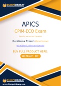 APICS CPIM-ECO Dumps - You Can Pass The CPIM-ECO Exam On The First Try