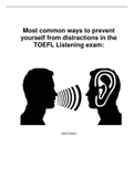How to avoid distractions in TOEFL Listening section