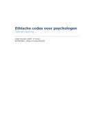 Ethische codes voor psychologen