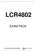 LCR4802 EXAM PACK 2022