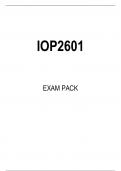 IOP2601 EXAM PACK 2023