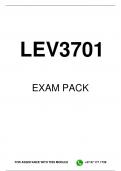 LEV3701 EXAM PACK 2024