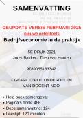 Nieuwe samenvatting 2025 Bedrijfseconomie In De Praktijk (5e druk) Bakker Van Houten 9789055163342 - met  gearceerde onderdelen voor tentamen NCOI - UPDATE Feb 2025: nieuwe oefentoets