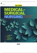 Test Bank - Medical-Surgical Nursing-Clinical Reasoning in Patient Care 6th Edition by Priscilla T LeMone, Karen M. Burke, Gerene Bauldoff & Paula Gubrud - Complete, Elaborated and latest Test Bank. ALL Chapters(1-50) Included Updated for 2023