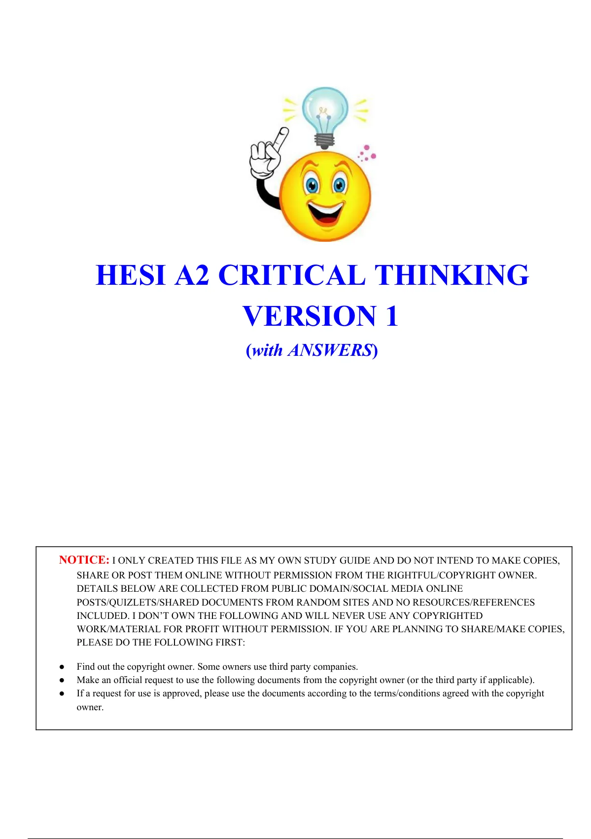 hesi critical thinking exam quizlet