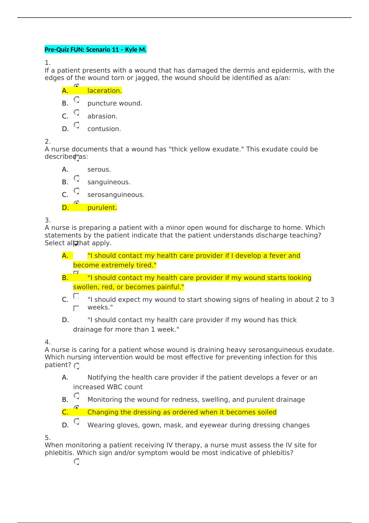 NSTP6101 Final Exam Attempt review - Home / My courses / UGRD