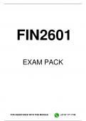 FIN2601 EXAM PACK 2024