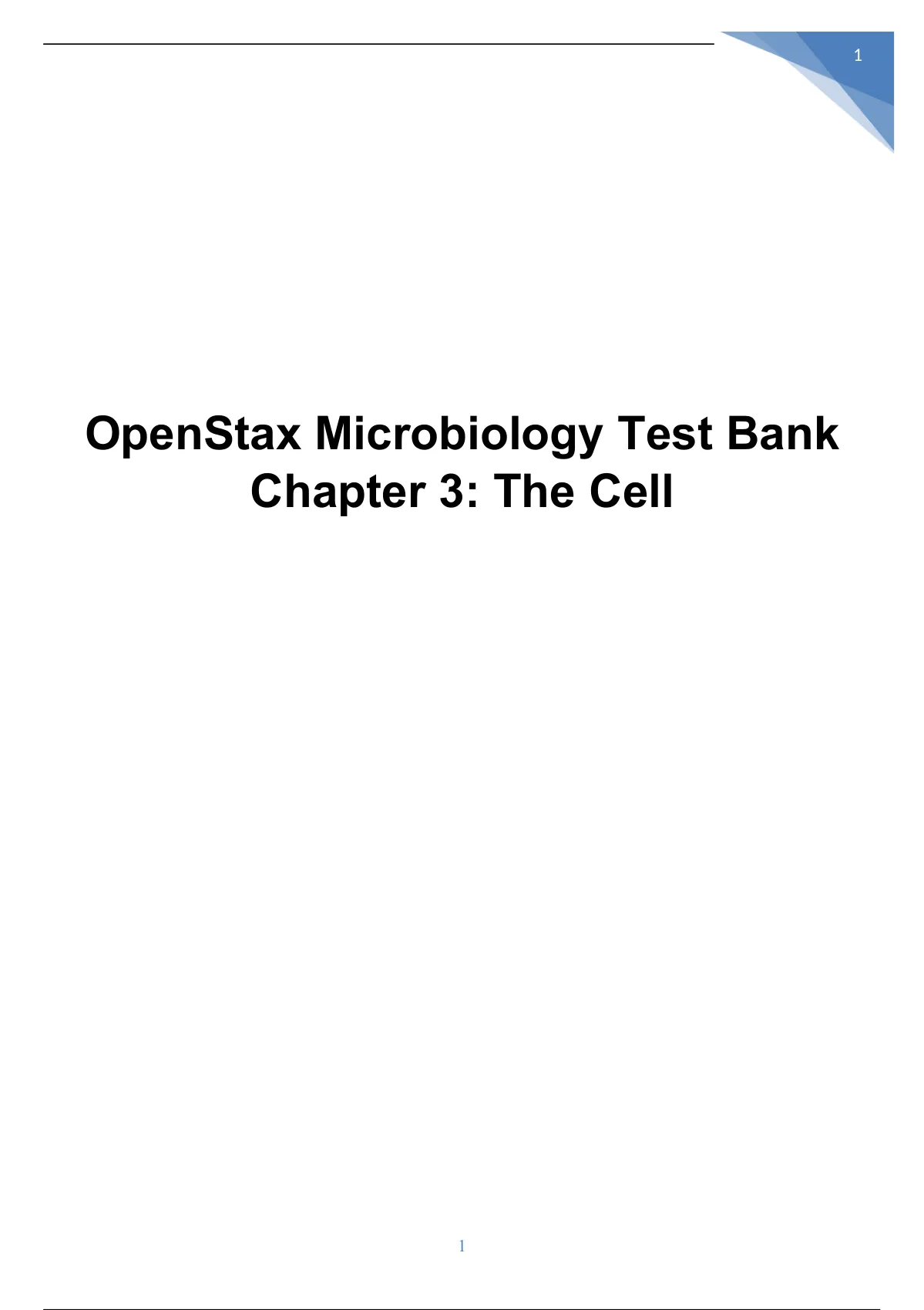 OpenStax Microbiology Test Bank Chapter 3: The Cell - OpenStax ...