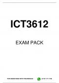 ICT3612 EXAM PACK 2025