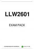 LLW2601 EXAM PACK 2023