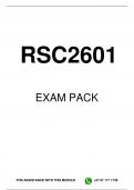 RSC2601 EXAM PACK 2023