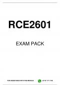 RCE2601 EXAM PACK 2023