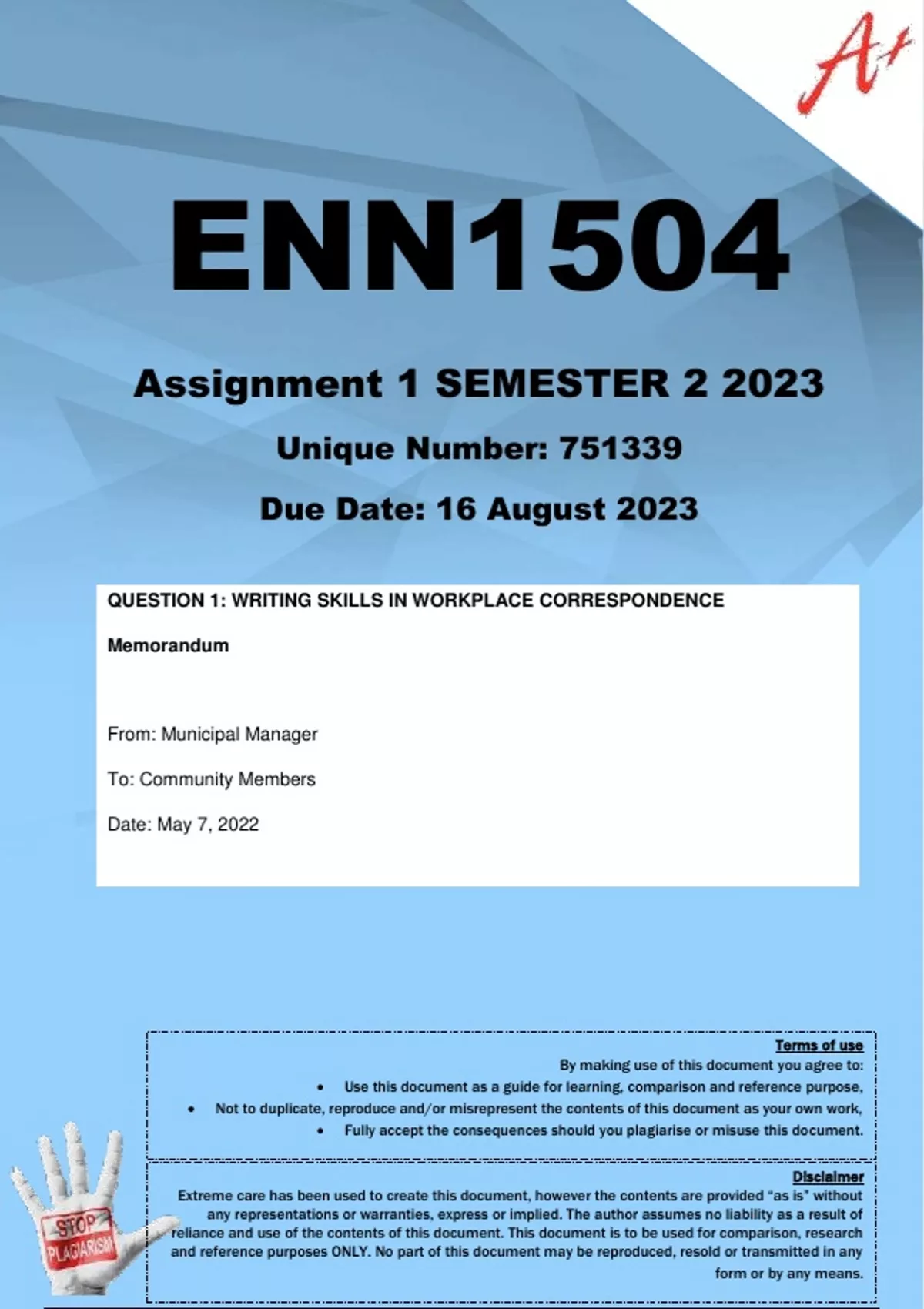 enn1504 assignment 1 2022 answers