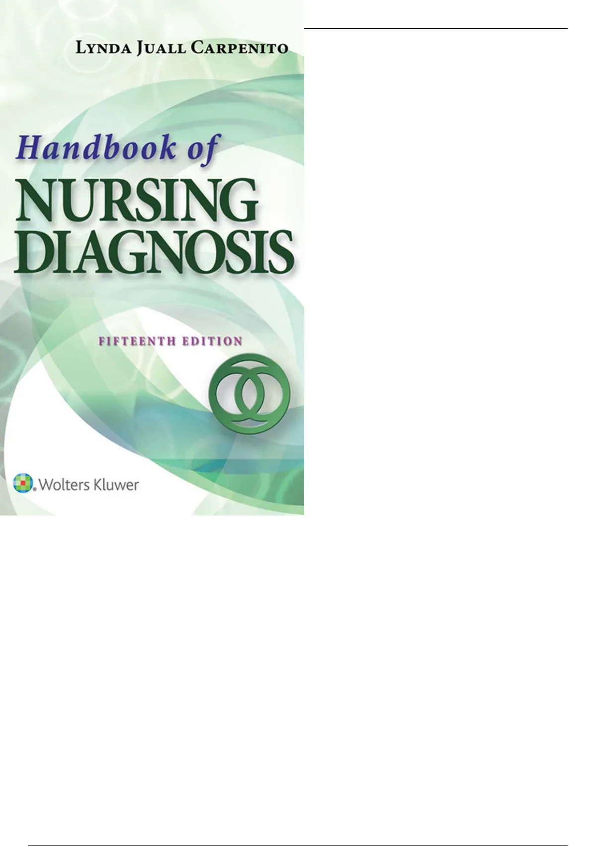 Nursing diagnosis 15th edition Handbook - Nursing diagnosis - Stuvia US