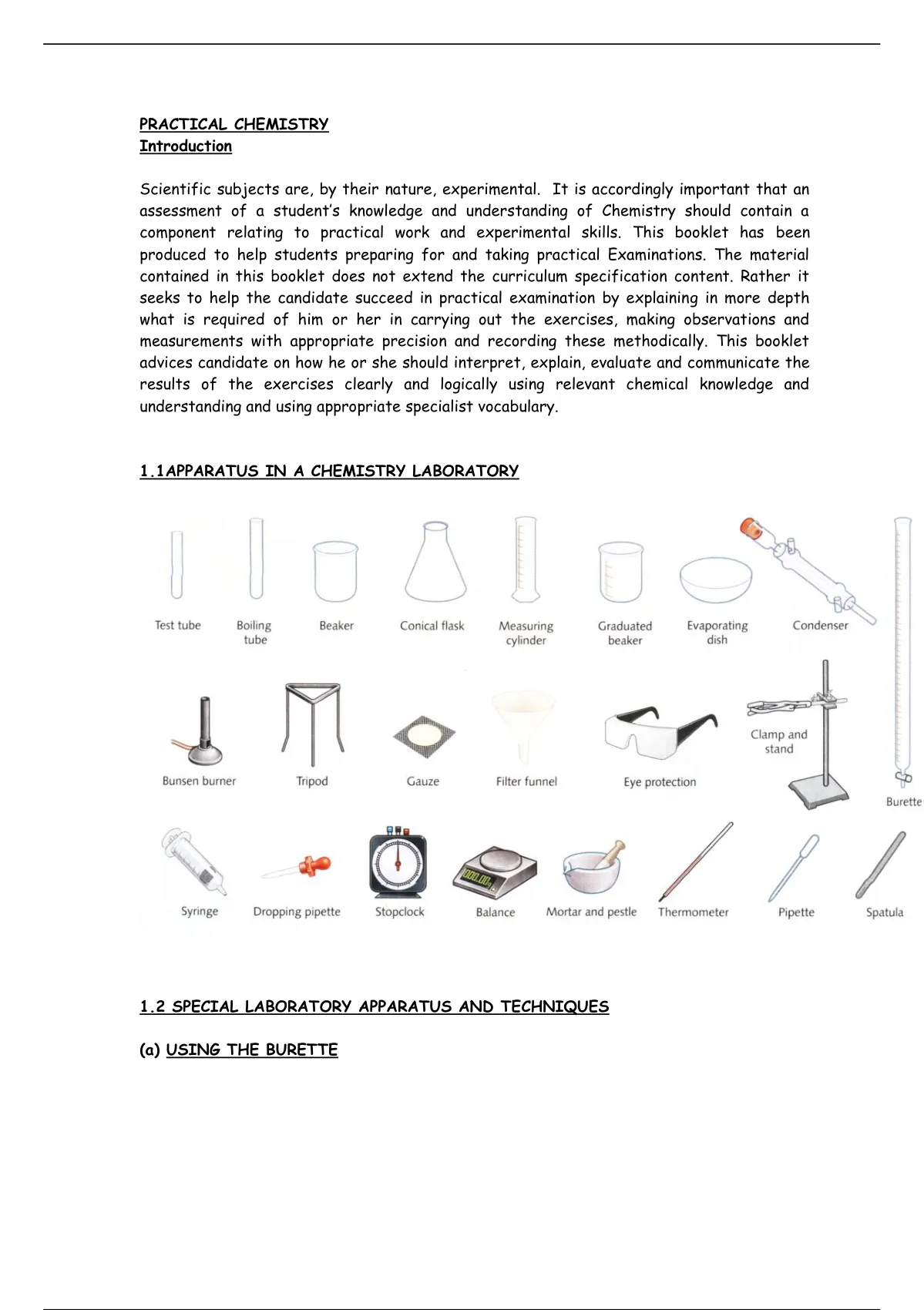 chemistry practicals work flow,procedures and calculations - Chemistry ...