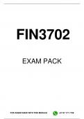 FIN3702 EXAM PACK 2024