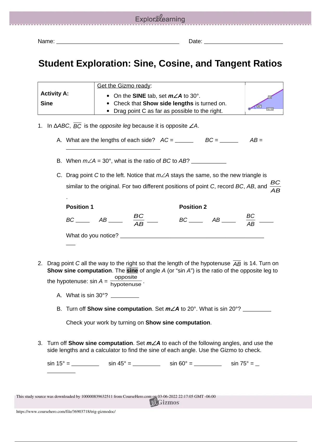 gizmos-student-exploration-sine-cosine-and-tangent-ratios-all