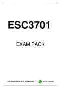 ESC3701 EXAM PACK 2025