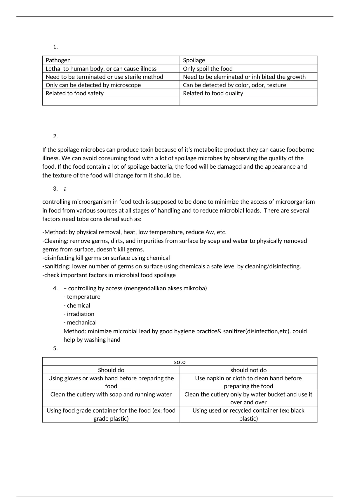 literature review on comparative study of microorganisms associated with the spoilage of plantain