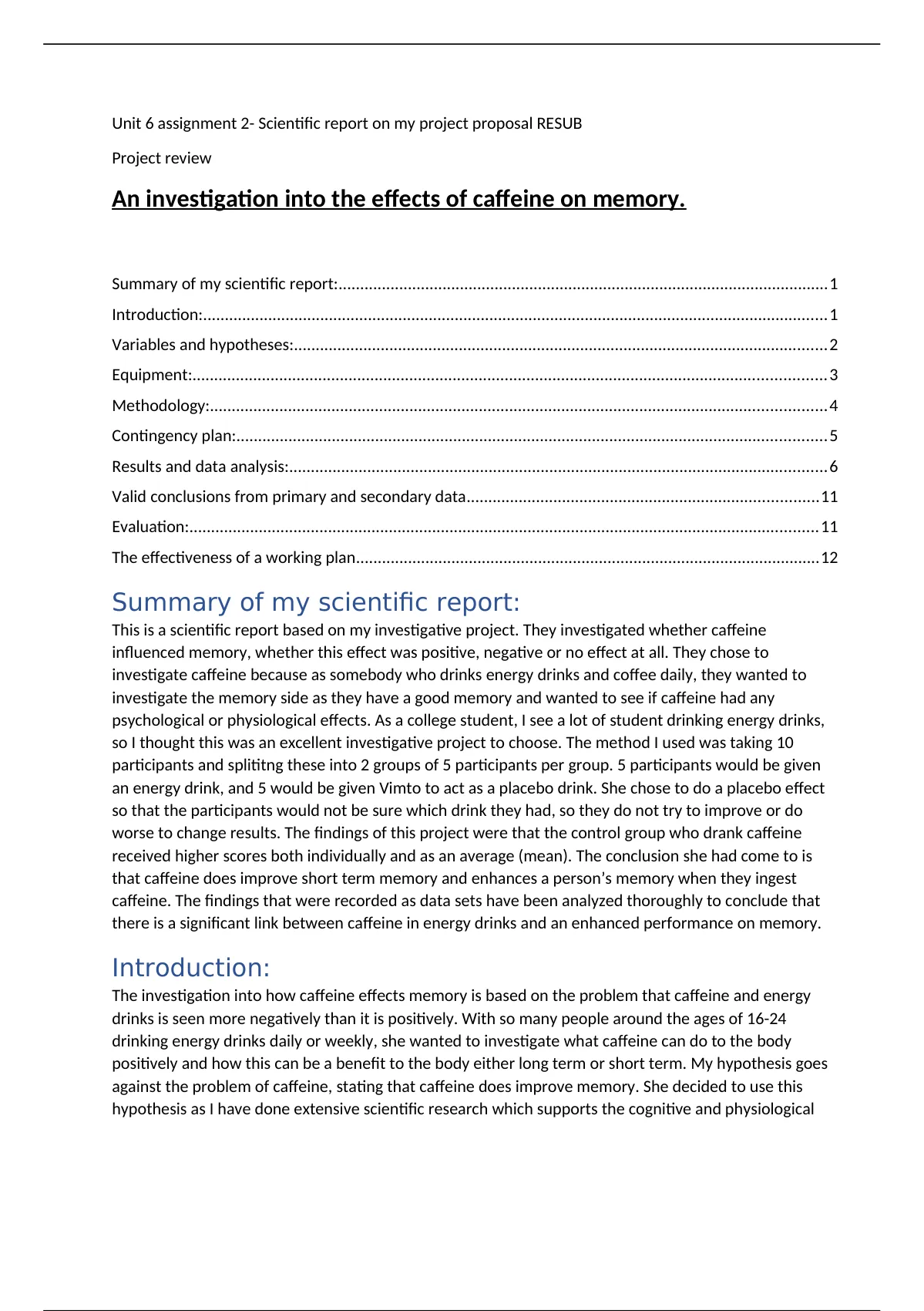 unit 6 applied science level 3 literature review