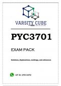 PYC3701 MCQ EXAM PACK 2023