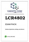 LCR4802 EXAM PACK 2023