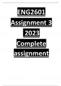 ENG2601 ASSIGNMENT 3 2023 ESSAY