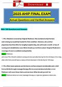 STUDY BUNDLE - AHIP 2025 Final Exam Updated Questions and Verified Answers, 100% Guarantee Pass (COMPLETE PACKAGE)