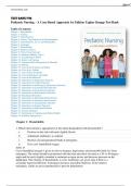 Test Banks Package Deal for Pediatric Nursing A Case-Based Approach 1st and 2nd Edition by Tagher Knapp