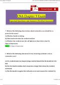 CNA Chapter 9 Exam Questions and Revised Answers (2024 / 2025) 100% Guarantee Pass