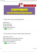CNA Chapter 1 Exam Questions and Revised Answers (2024 / 2025) 100% Guarantee Pass